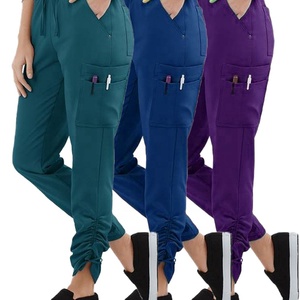 Logotipo personalizado bata larga <span class=keywords><strong>para</strong></span> las mujeres <span class=keywords><strong>pantalones</strong></span> de estiramiento <span class=keywords><strong>enfermeras</strong></span> de uniforme de los hombres <span class=keywords><strong>pantalones</strong></span> de carga - Product Image 5