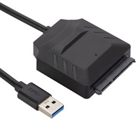 Kabel Adaptor Hard Drive SATA USB3.0 Merek CORD Harga Grosir 46CM 5Gbps Mendukung UASP Kompatibel HDD/SSD 2.5/3.5 Inch Plastik