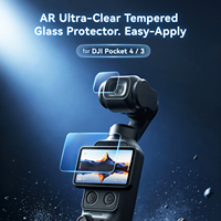 Protecteur d'écran en verre trempé ultra-clair anti-rayures AMagisn pour caméra sportive DJI OSMO Pocket 4/3