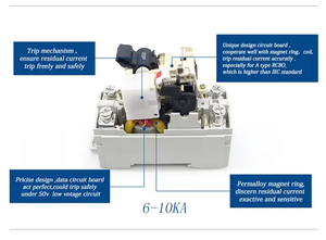 Disjoncteur miniature de qualité supérieure fiable avec capacité de coupure 6ka Les composants de l'isolateur PA66 se monte sur rail DIN HONI <span class=keywords><strong>HB204</strong></span> - Product Image 2