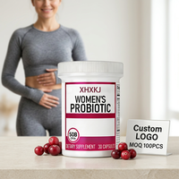 Capsules de probiotiques à marque privée GMP pour femmes, 50 milliards d'UFC, complément alimentaire quotidien pour soutenir la santé urinaire et digestive des femmes