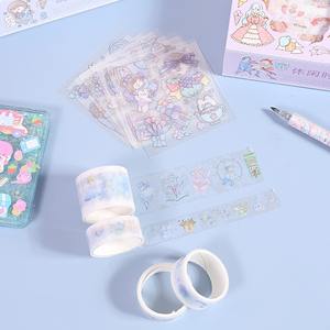 เทปบัญชีมือถือการ์ตูนน่ารักกล่องของขวัญ Washi สติกเกอร์ตกแต่งสร้างสรรค์สำหรั<span class=keywords><strong>บ</strong></span>เด็กนักเรียนเด็ก - Product Image 4