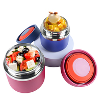 Portable Grande Capacité Thermos Isolé Sous Vide Soupe Conteneur En Acier Inoxydable Boîte À Lunch Étanche Pot Alimentaire