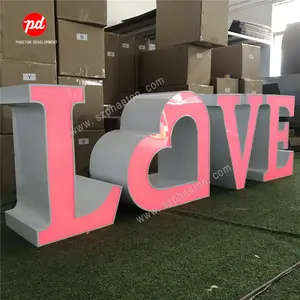 Forniture per matrimoni tavolo d'amore, luci di nozze lettere d'amore per decorazioni di nozze