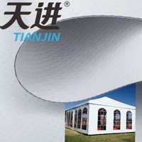 Tissu en polyester enduit de PVC de qualité industrielle en gros, rouleau de bâche en PVC pour tente