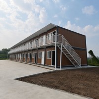 Dormoir préfabriqué ignifuge en conteneur de 20 pieds ou 40 pieds |   Logement pour travailleurs à distance dans un camp de travail |   Structure en acier isolée |   Garantie de 5 ans