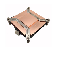 Refroidisseur d'air pour boîtier d'ordinateur COOLSERVER LGA2011 1U3CC avec ventilateur silencieux à dissipateur thermique 95W TDP à double roulement à billes pour le refroidissement du processeur de bureau