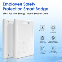 Carte de balise NFC Bluetooth 5.1 DX-SMART, suivi des employés et des étudiants, balise d'identification BLE avec bouton de panique