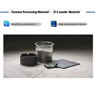 Horno de grafitización de alta temperatura programable por PLC con protección de gas inerte de alto vacío para tratamiento térmico de material de ánodo de SiC