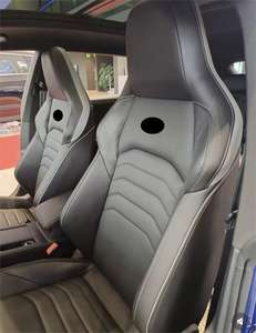 Fundas de Asiento de Coche Personalizadas de Cuero Sintético y Gamuza para 5 Plazas para Volkswagen Golf, <span class=keywords><strong>VW</strong></span> Golf, Caddy, Passat B8, Transporter <span class=keywords><strong>T5</strong></span>, Polo T4 - Product Image 5