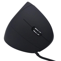 Mouse Gaming Vertikal Nirkabel Ergonomis Optik 6D 2.4G Antarmuka USB LED Backlit Orientasi Tangan Kanan