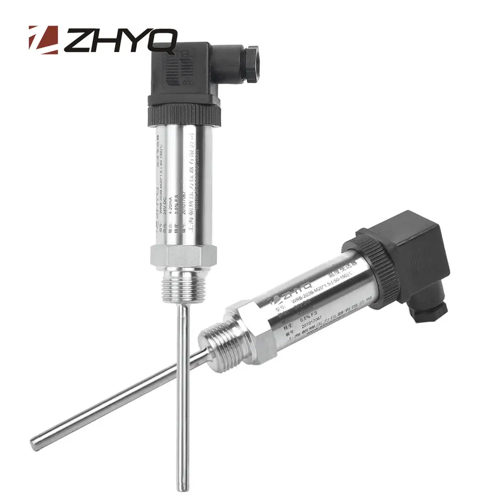 Zhyq PT100 cảm biến chống ăn mòn Nhiệt độ đầu dò Transmitter với giá nhà sản xuất