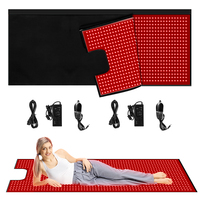 Sac de couchage à lumière rouge infrarouge pour tout le corps, 660 nm 850 nm 2520 LED 270 W, grande taille, 5 modes, intensité réglable, utilisation domestique, soulagement de la douleur