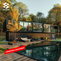 Chine Maisons en conteneur préfabriquées modernes faciles à installer 20ft 40ft Maison en conteneur préfabriquée modulaire Panneau sandwich pour villas