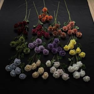 Bouquet de roses artificielles Junheyuan, fleurs en soie pour la décoration de la maison et des mariages, 273 - Product Image 4