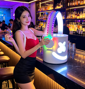 Kit de présentoir LED portable pour bouteilles et verres, éclairé, pour bars, discothèques, soirées et événements - Product Image 1