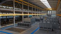 Evaporador de túnel Donghang de aluminio completo, tipo de tubo expandido con aletas resistentes a la corrosión, para envasado rápido IQF de champiñones y verduras en cubos