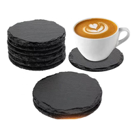 Ensemble de sous-verres classiques de style japonais Coussinets d'isolation thermique en roche naturelle pour bar et restaurant Tapis et coussinets en ardoise en gros