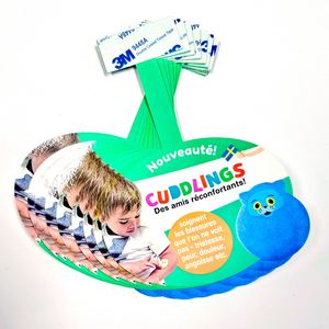 Custom Durable Waterproof Tear Resistant PET Wobbler <b>Shelf</b> Talker Swing Tag Danglers Bright Color for Promotion and Display - Product Image 2