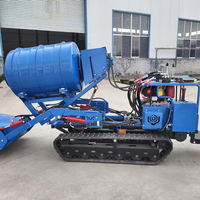 Camion malaxeur à béton sur chenilles de haute qualité 1000L Prix de gros Malaxeur à béton mobile automatique sur chenilles Malaxeur à béton autochargeur