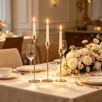 Support de bougie en métal sans flamme, fait main et écologique, pour la décoration intérieure, mariages, Noël, Pâques, anniversaires