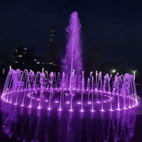 Fuente de Agua Musical con Forma Redonda Moderna para Jardín Exterior, Programable y Personalizable, Venta al Por Mayor de Fábrica