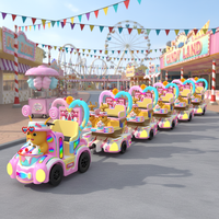 Tren Turístico Eléctrico de Alta Capacidad Nai Long Happy sin Rieles, a Batería, para Parques de Atracciones, Lugares Turísticos, Centros de Entretenimiento Familiar y Parques Infantiles