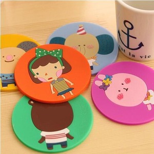 Personalized Custom Pvc Coffee coaster with logo