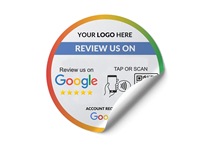 Impreso Tap Google Review Sticker Programable NFC Smart NFC Google Review Etiqueta Placa Etiqueta de ventana