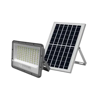 Ağır güneş açık stadyum bahçe 300 Watt 500w 800w 300 w güneş enerjili Led sel ışıkları 400w güneş güvenlik sel ışıkları