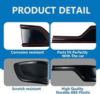 4PCS Smoked Black Tail Light Cover Guard Trim Decoration Exterior Accessories Compatible with Dodge Durango 2014-2024