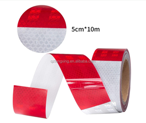 An toàn cao màu đỏ và trắng DOT-C2 khả năng hiển thị cao băng phản chiếu cho xe tải và đường lăng trụ xe tải conspicuity đánh dấu Băng - Product Image 6