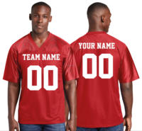 Maillot de football américain unisexe léger, respirant, anti-transpiration, col en V, manches courtes, écologique, personnalisable pour équipe