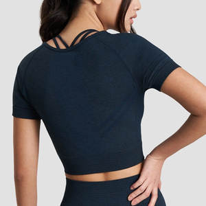 Diseña Tu Propio Logotipo, Camiseta Corta para Mujer, Camiseta Corta Informal de Alta Calidad, 100% Algodón, Diseño Sólido, Camisetas de Manga Corta - Product Image 6