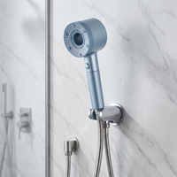 Pommeau de douche réglable effet pluie avec inverseur, finition ABS, sortie unique, design moderne, fixation murale, accessoires de robinetterie de salle de bain