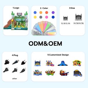 Château gonflable avec toboggan, nouveau design, en PVC, combo gonflable de qualité commerciale, pour enfants - Product Image 4