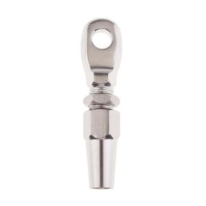 316 Marine Grade Stainless Steel <strong>Swageless</strong> Eye <strong>Terminal</strong> for 5mm Wire Rope Plastic Boat Hardware for Marine Use