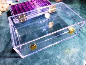 Caja de Almacenamiento Acrílica Transparente, Exhibidor Personalizado, Organizador Portátil con Tapa para Hogar, Oficina y Escritorio - Product Image 6