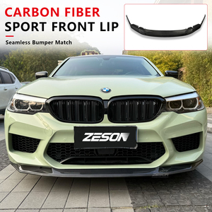 Divisor de Labio Delantero de 3 Piezas Estilo GTS de Fibra de Carbono Real para <span class=keywords><strong>BMW</strong></span> M5 F90 Pre-LCI Sedán, Spoiler Inferior de Parachoques <span class=keywords><strong>2018</strong></span>+ - Product Image 6