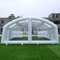 Dôme de piscine gonflable de grande taille, structure refroidi par l'air, transparent