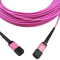 Kabel Patch Fiber Optik MPO ke MPO Densitas Tinggi 2.0mm LSZH 8F 12F 24F OS2 OM3 OM4 OM5 UPC APC Polaritas Male Female A/B/C