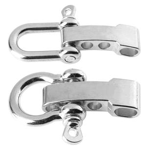 Grillete de acero inoxidable ajustable con hebilla de supervivencia, accesorio de aparejo para pulsera de paracord, uso general - Product Image 2