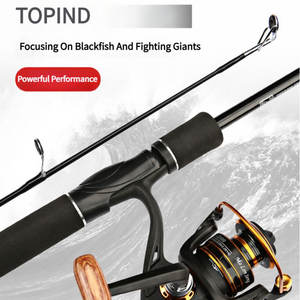 <span class=keywords><strong>Canne</strong></span> à pêche TOPIND complète ultralégère pour eau salée, manche droit, en carbone, portable, pour la pêche en eau douce et en rivière (verre) - Product Image 4