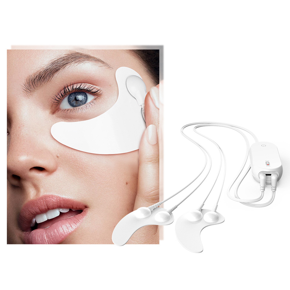 Ricaricabile Electric Hot Compress EMS Eye Mask dispositivo di massaggio Microcurrent RF Mini Eye Patch Massager