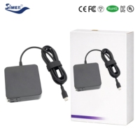Adaptateur secteur universel 65W PD pour chargeur réglable 20V OVP OCP compatible avec les prises US EU UK Type C avec certifications ETL FCC CE ROHS