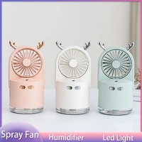 NOUVEAU Humidificateur d'air portable Diffuseur d'odeurs Ventilateur rafraîchisseur Diffuseur Voyage en plein air Mini USB Rechargeable Lumière LED pour la maison Bureau