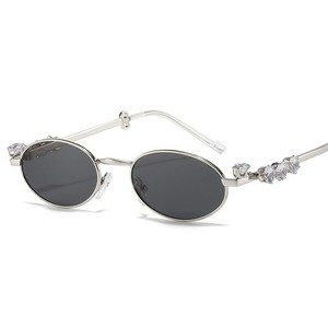 Unisex Oval Sunglasses Metal <b>Frame</b> Blue Light Protection 1.56 Ac Lens Lightweight Y2K Style - Product Image 5