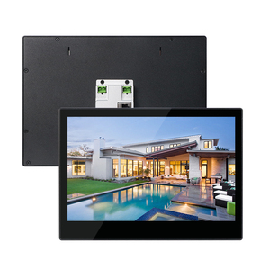 Kim loại Wall Mount 10 inch 500nit độ sáng Android AIO điều khiển màn hình cảm ứng Android Tablet <span class=keywords><strong>PC</strong></span> cho nhà thông minh kiểm soát truy cập - Product Image 2