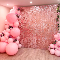 Rideau à paillettes scintillantes de 2m pour la zone photo, fond de scène, mariage, fête d'anniversaire, baby shower, décor de Photozone