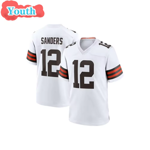 Youth 12 Shedeur Sanders 95 Garrett Kids Wholesale Top Quality Stitched Embroidery US American Football Jerseys - Product Image 3